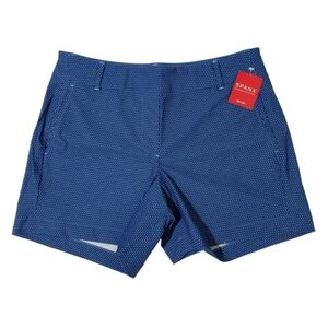 Spanx Sunshine Shorts 4" Women Geo Scape Blue UPF 50+ NWT 🌞